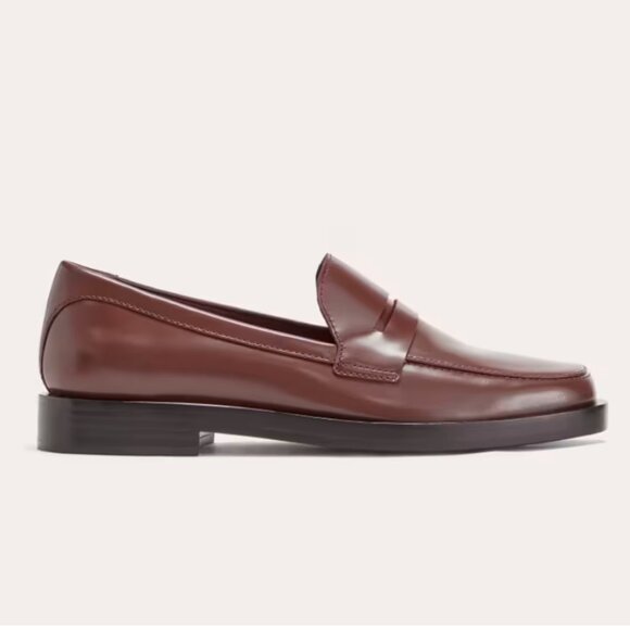 NWT Everlane Brown Leather Penny Loafer size 10 - Picture 1 of 6
